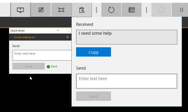 quickassist chatsample