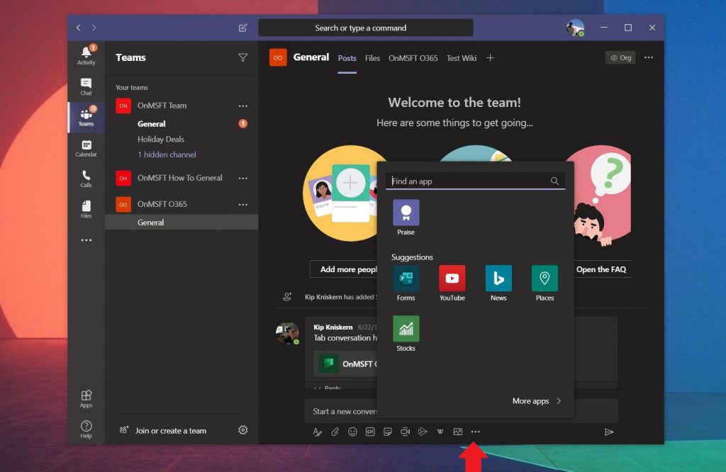 teams chat apps
