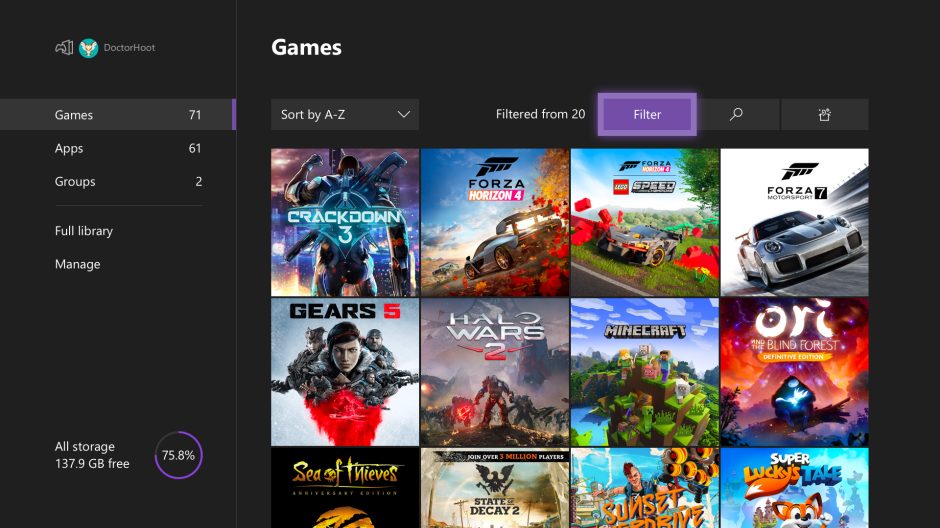 Xbox One May 2020 Update is out with new game filtering options and Community Hub improvements - OnMSFT.com - May 12, 2020
