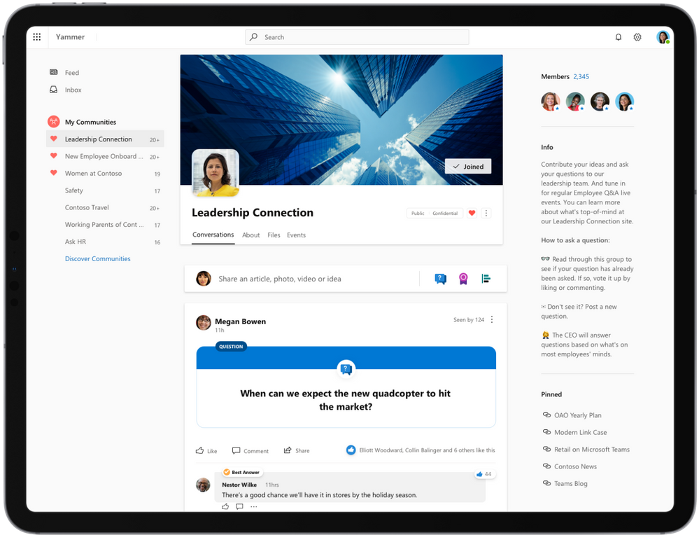 Yammer public preview