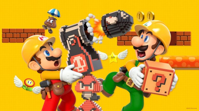 Super Mario Maker 2 Microsoft Teams backgrounds