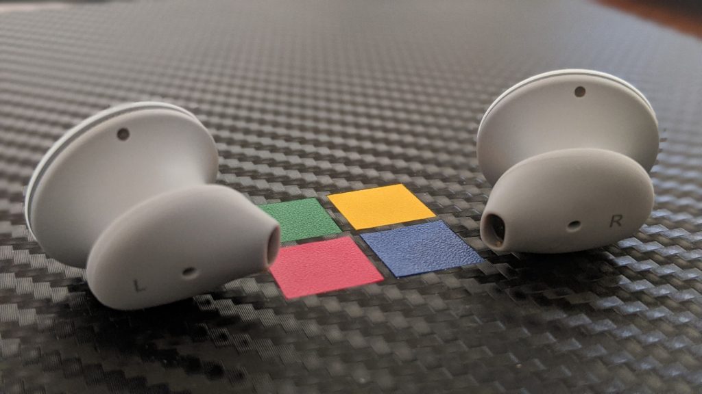 Surface Earbuds Microsoft Logo