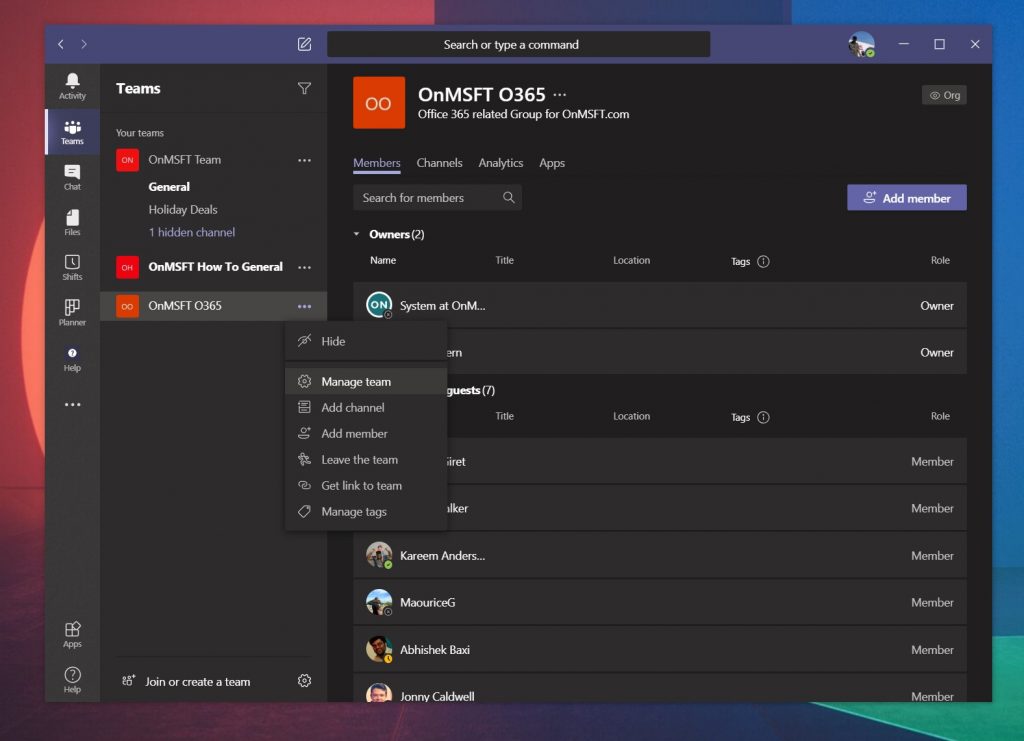 How to remove someone from a team in Microsoft Teams - OnMSFT.com - May 21, 2020
