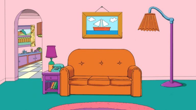 The Simpsons Couch Microsoft Teams backgrounds