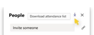 Download attendance reports in Teams