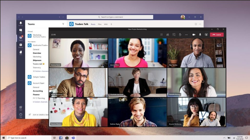 Microsoft Teams new meeting experience