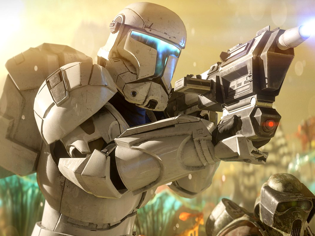 Clone Commando in Star Wars Battlefront II video game on Xbox One