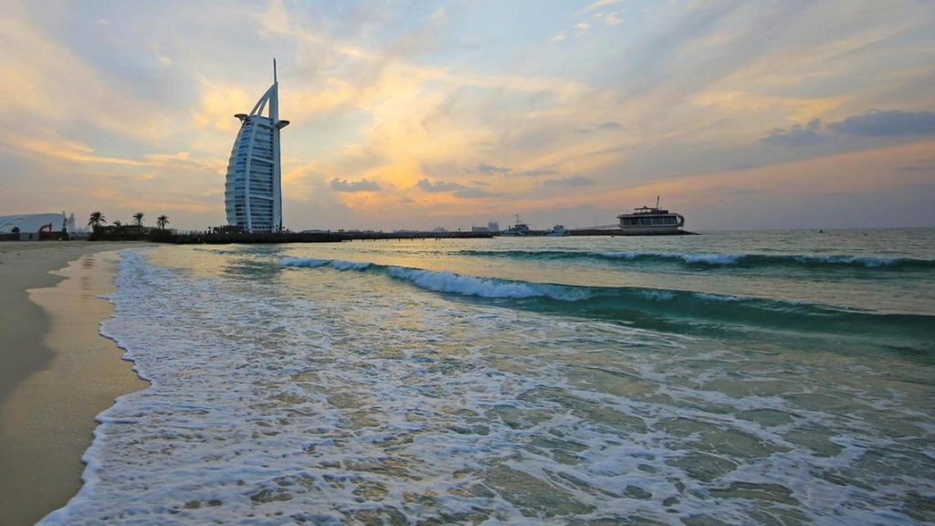 Beach views with Burj Al Arab