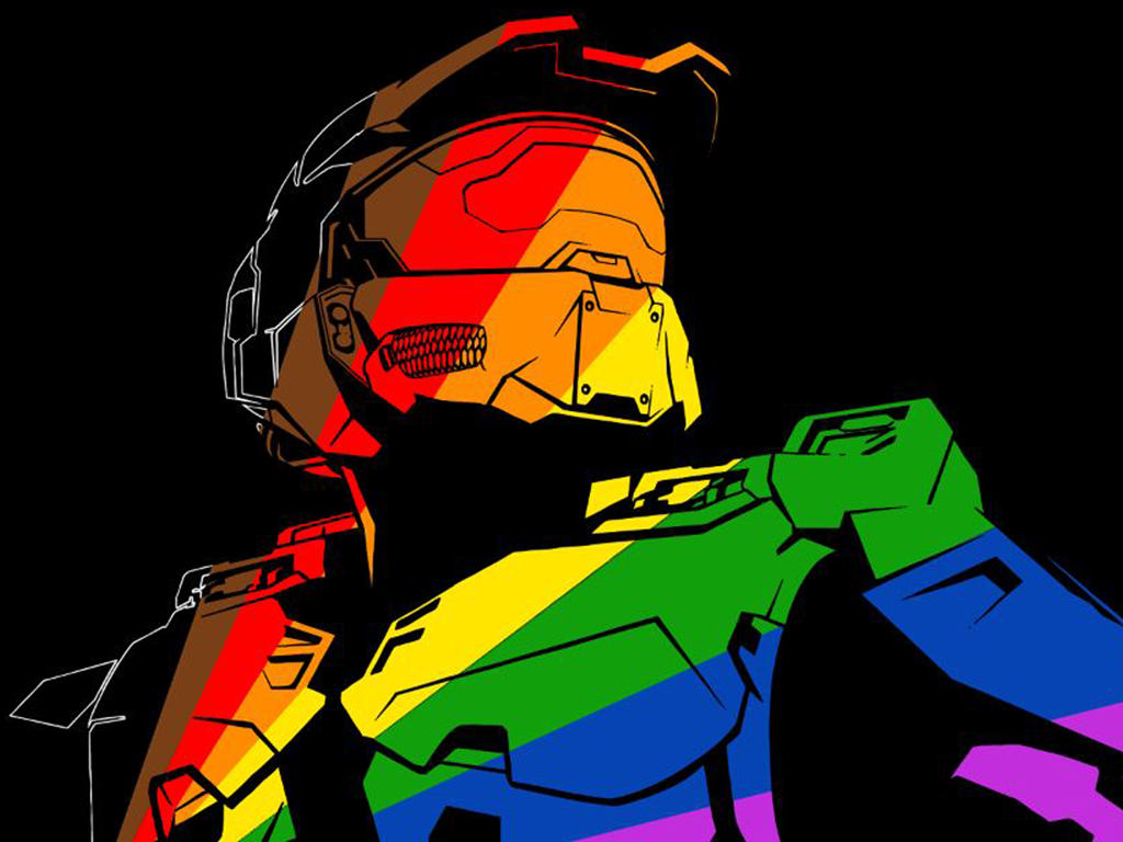 Rainbow Master Chief from Halo