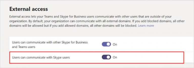 Mcrosoft Teams/Skype interop