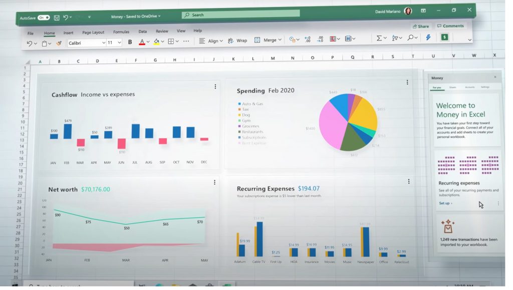 Hands-on with Money in Excel: A smart way to save money and track your finances - OnMSFT.com - June 16, 2020