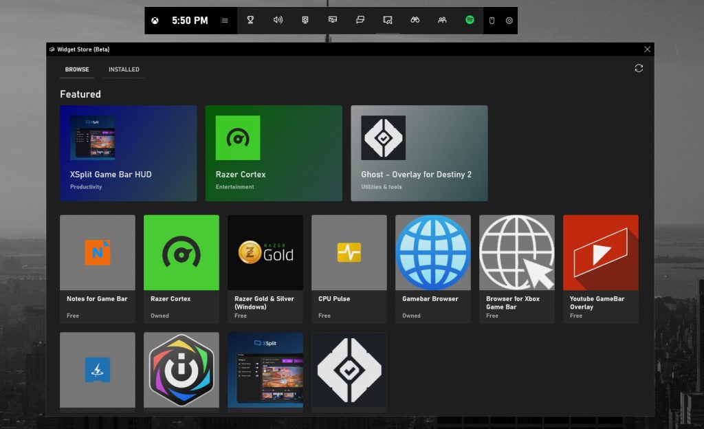 Xbox Game Bar for Windows 10 gets new widgets, including from 3rd parties - OnMSFT.com - July 1, 2020