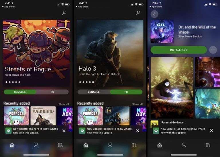 xbox game pass mobile app