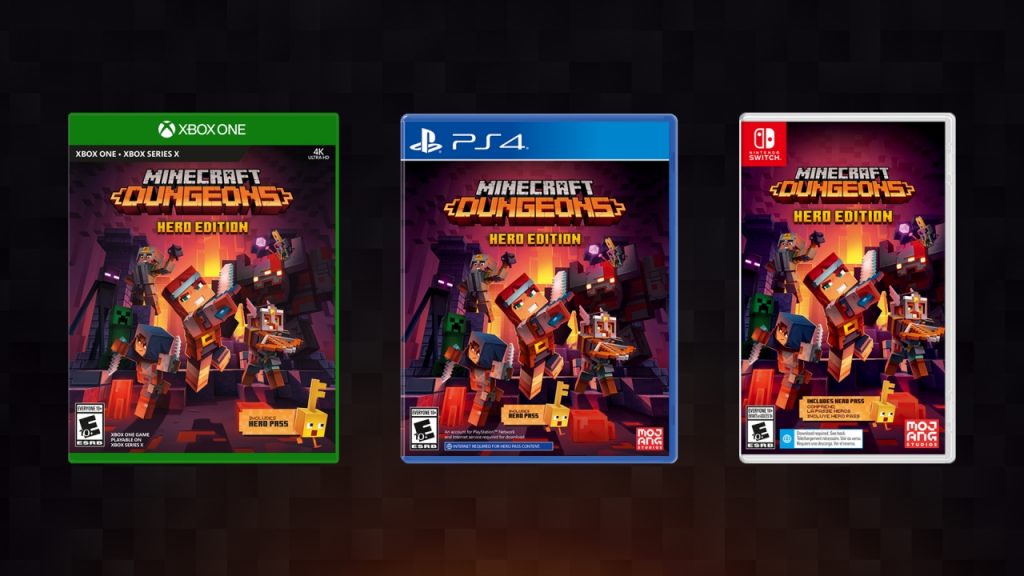 Minecraft Dungeons physical edition