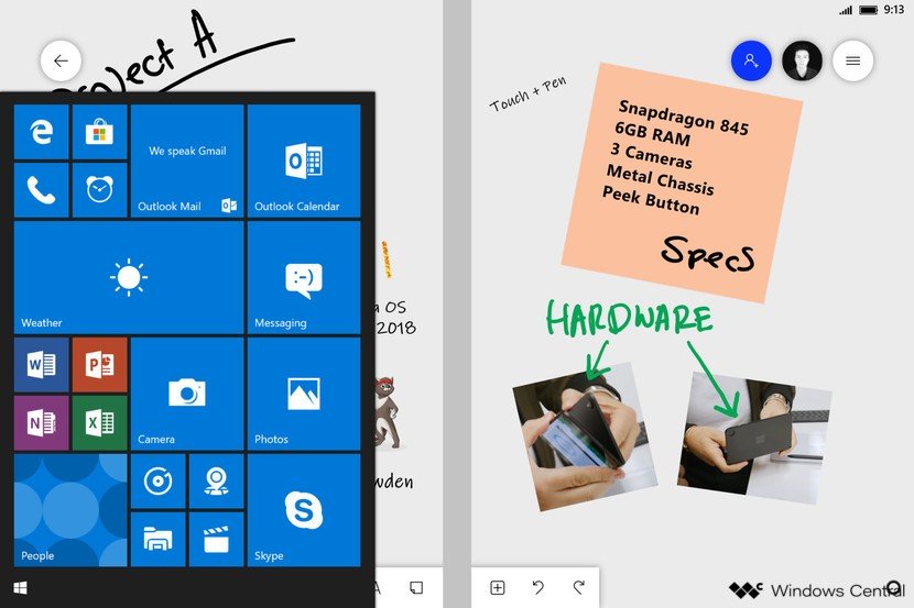 Remember Andromeda? New Reports Reveals More About The Windows-Based Surface Duo Prototype - Andromeda Start Andromeda Start