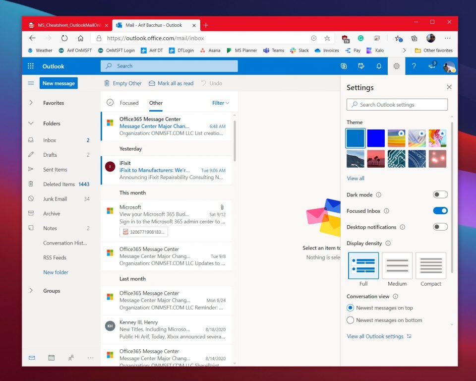 Focused Inbox Outlook