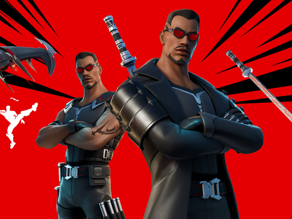 Marvel's Blade in Fortnite video game on Xbox One and PC.