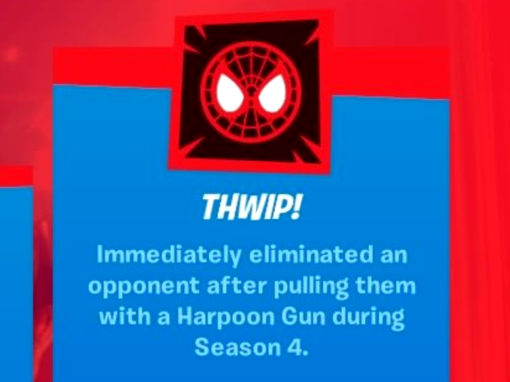 Spider-man symbol within the fortnite video game.