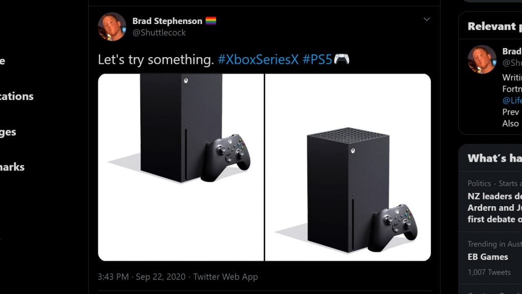 Xbox Series X on Twitter.