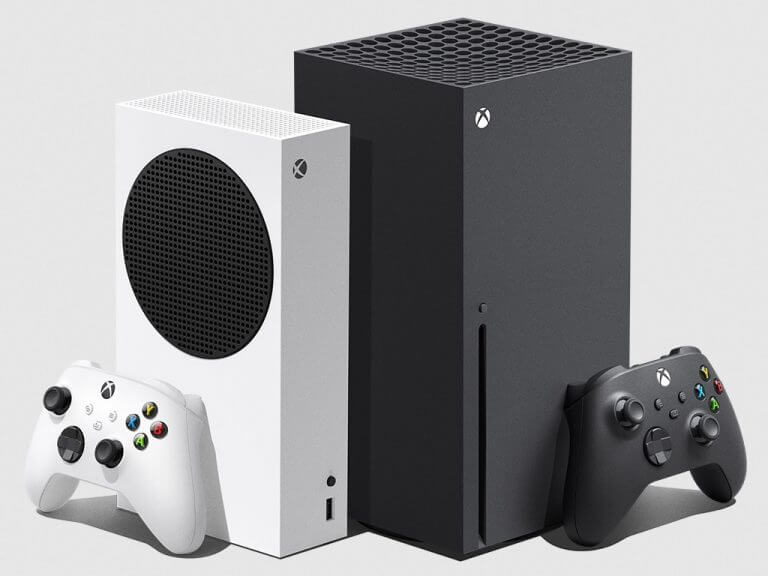 Xbox series s and xbox series x video game consoles.