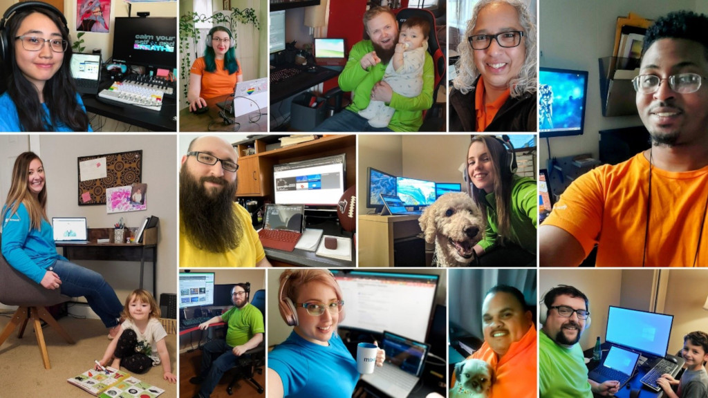 Microsoft Store Associates Working From Home Cropped