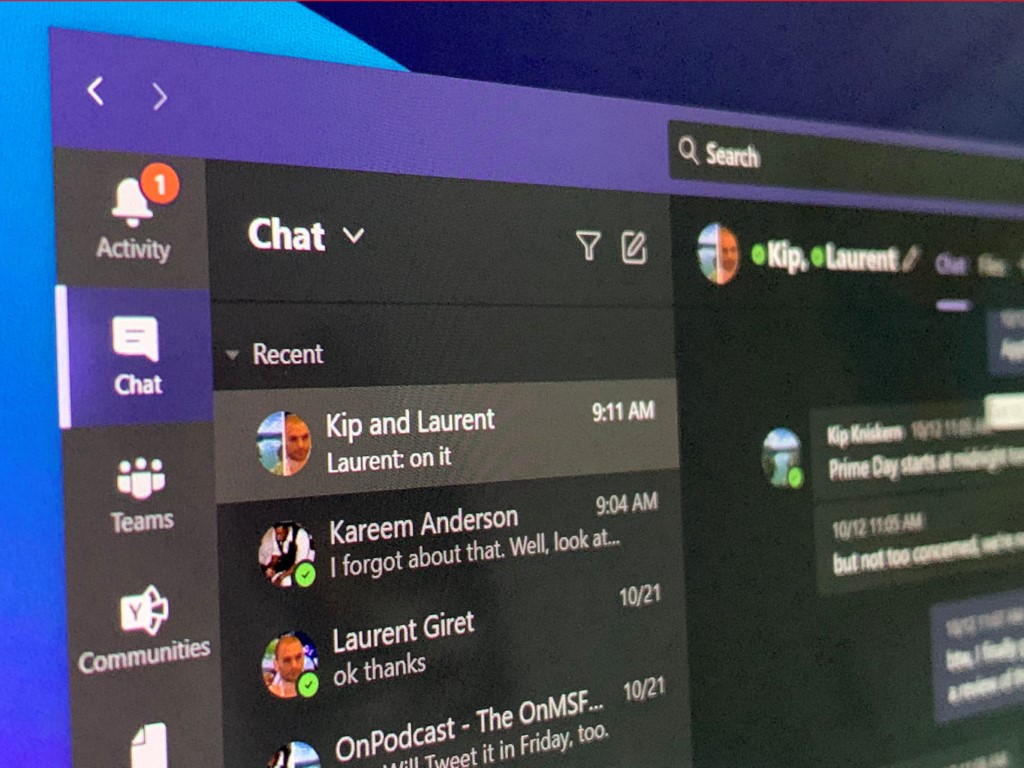 Microsoft Teams Cropped Chat