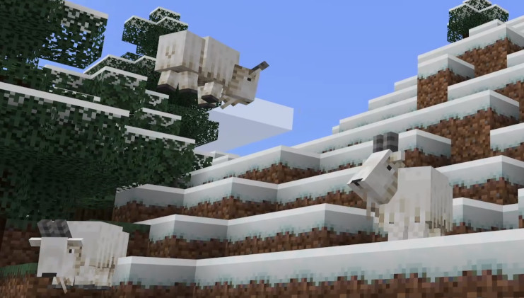 Minecraft Mountain Goats