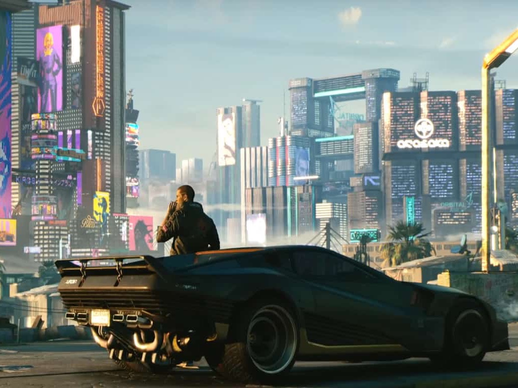 Cyberpunk 2077 video game on Xbox One and Xbox Series X