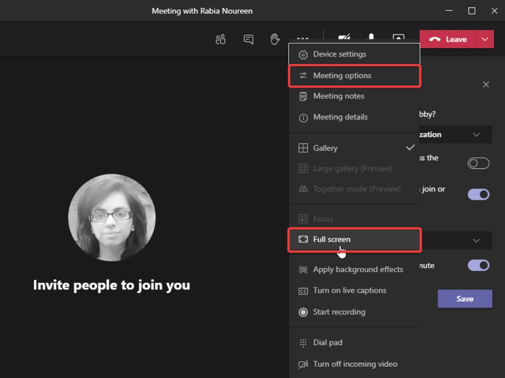 Microsoft Teams New Meetings Experience Adds Full Screen Support And Meeting Options Onmsft Com