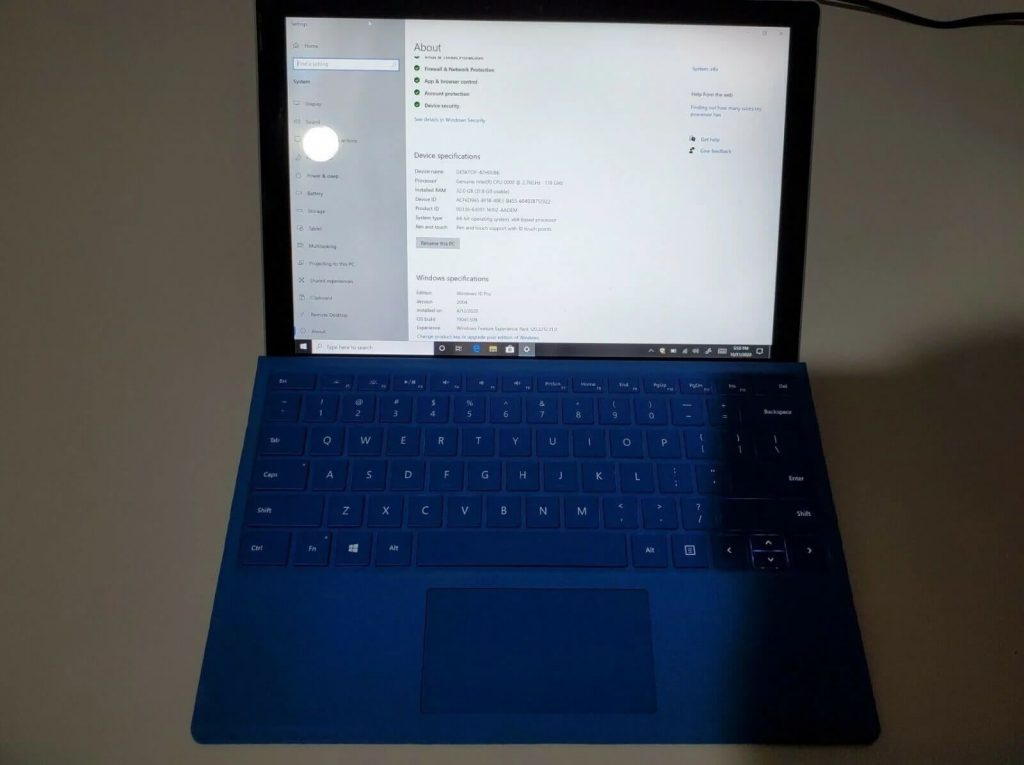 Alleged Surface Pro 8 Prototype On Ebay