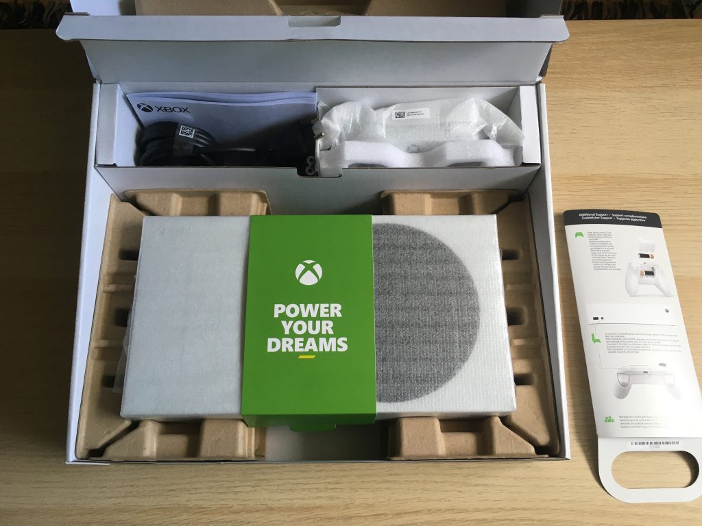Xbox Series S Retail Box Inside 2