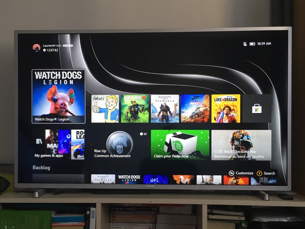 Xbox Series X Home Dashboard