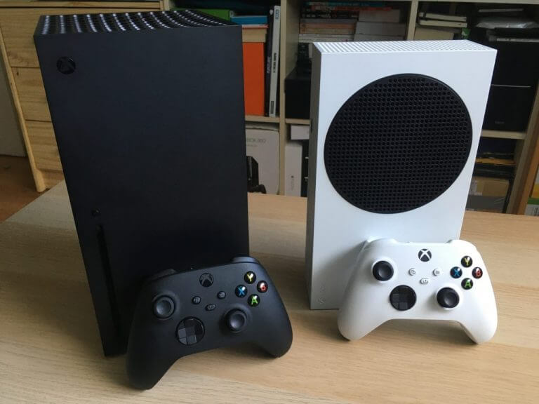 Xbox Series X And Xbox Series S With Controllers