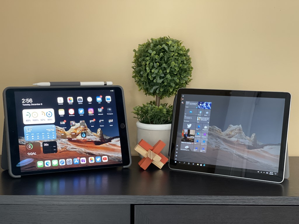 ipad air 4 vs surface go 2