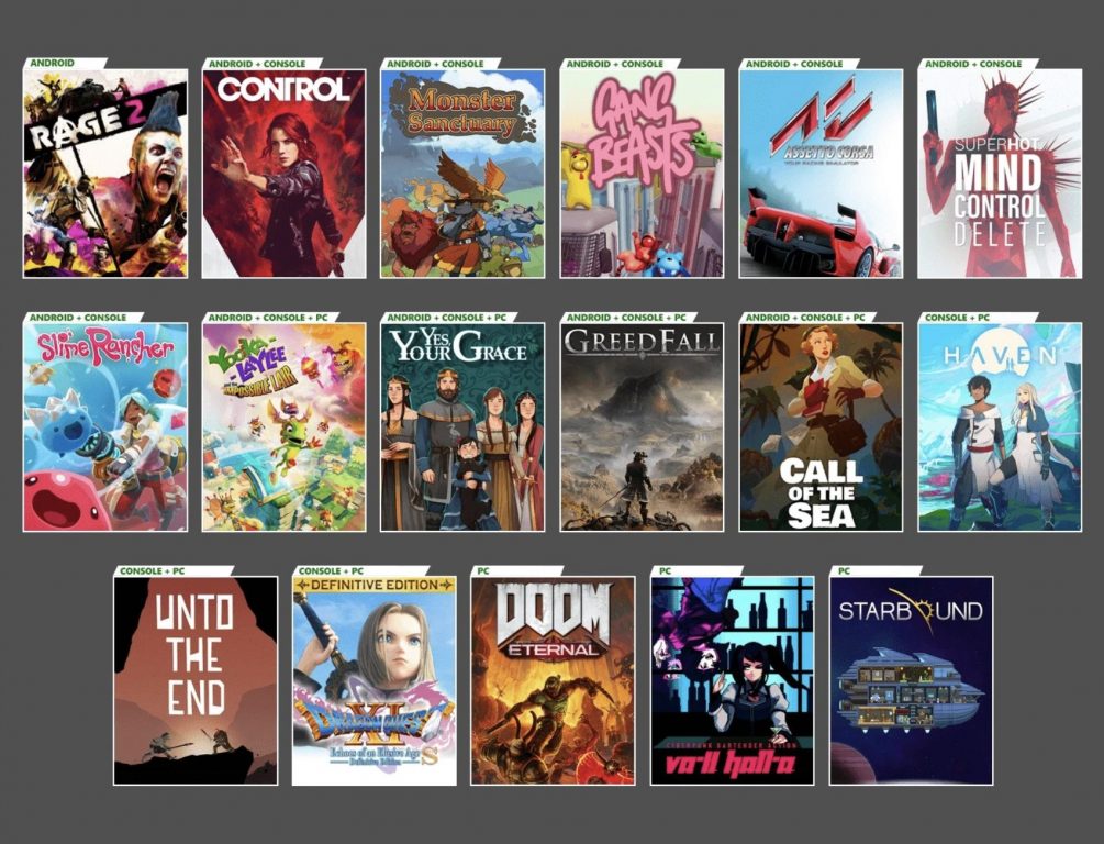 coming to game pass 2020