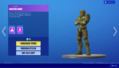 Halo Master Chief in Fortnite