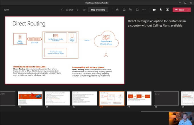 Microsoft Teams Presenter View