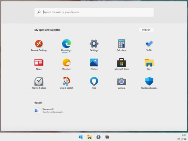 Fuga de Windows 10 X