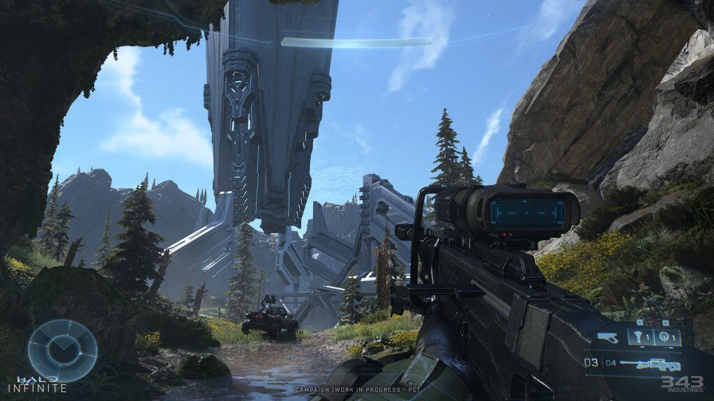 Halo Infinite Hud With Sniper