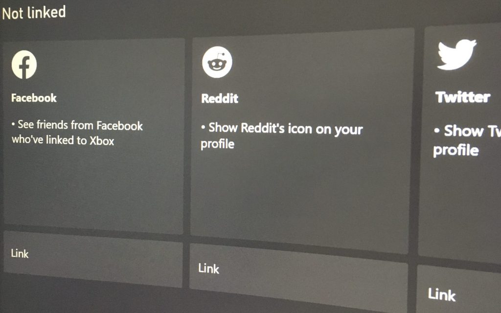 Xbox Os Linked Profiles