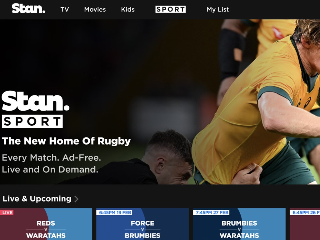 Windows 10 Stan app updates with support for Stan Sports and lots of Rugby - OnMSFT.com - February 24, 2021