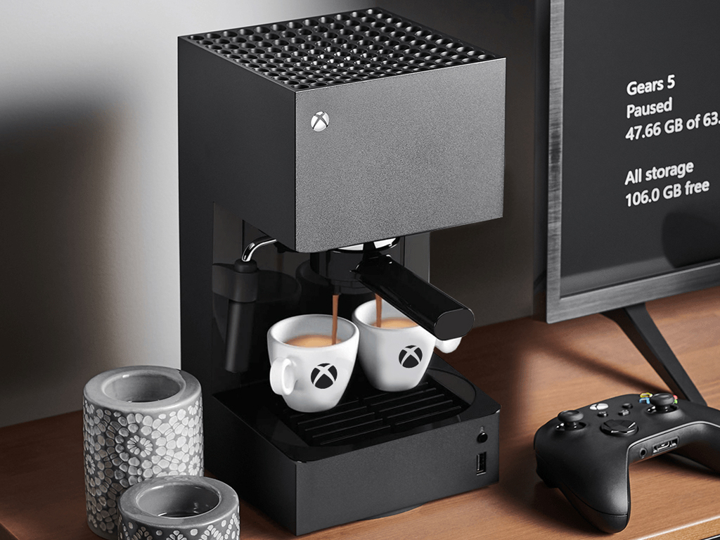 De espressomachine van de Xbox Series X is er niet, maar het zou wel »OnMSFT.com moeten zijn