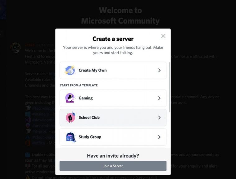 Discord Server Templates