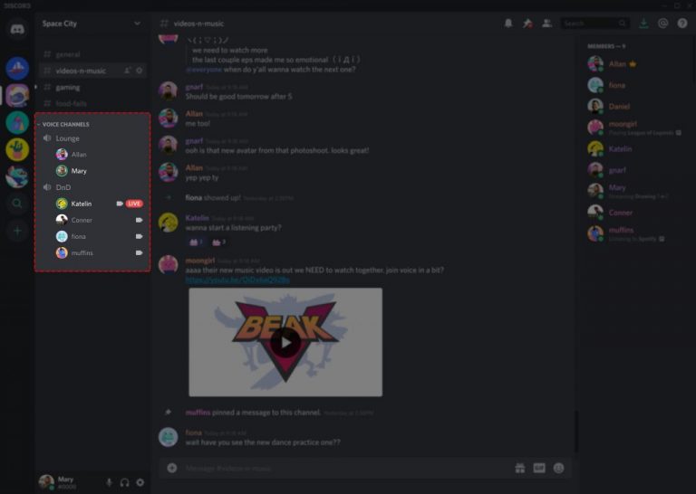 Discord Voice Channel