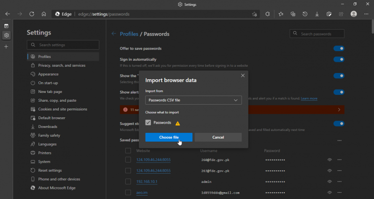 Edge Import Password (1)