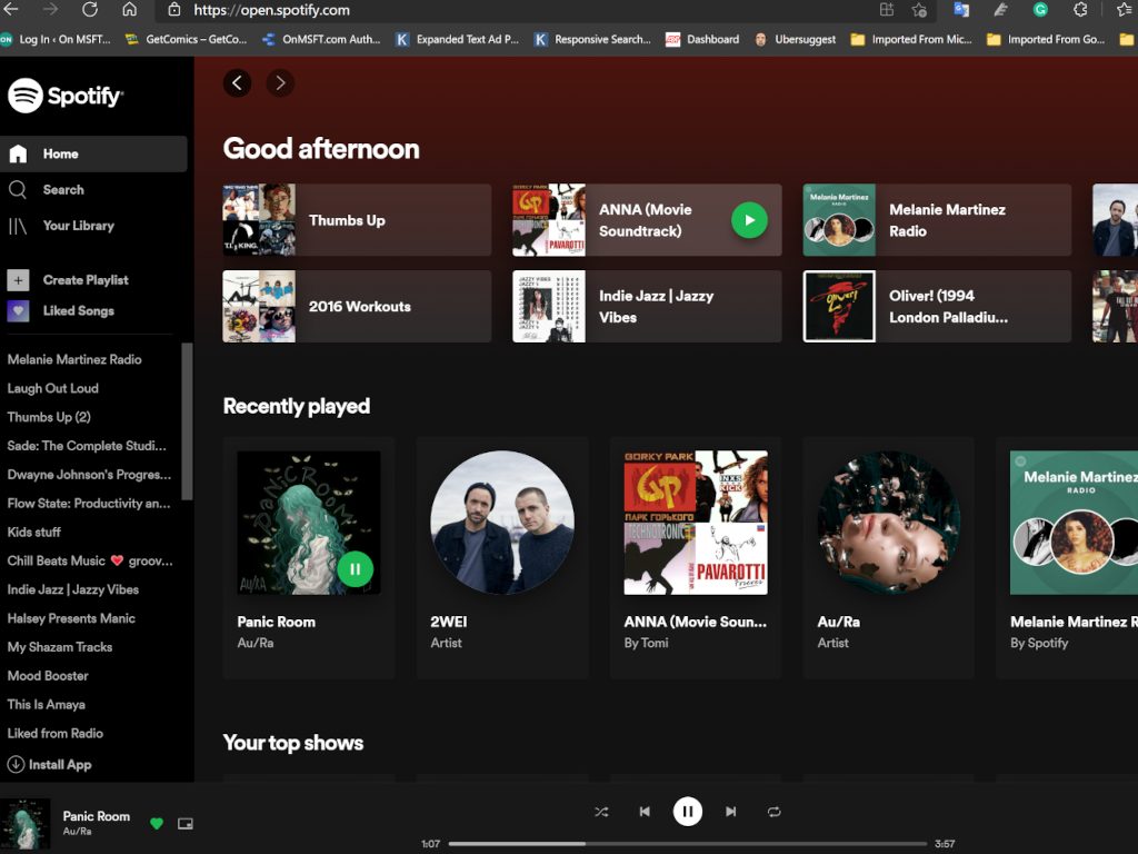 spotify webapp