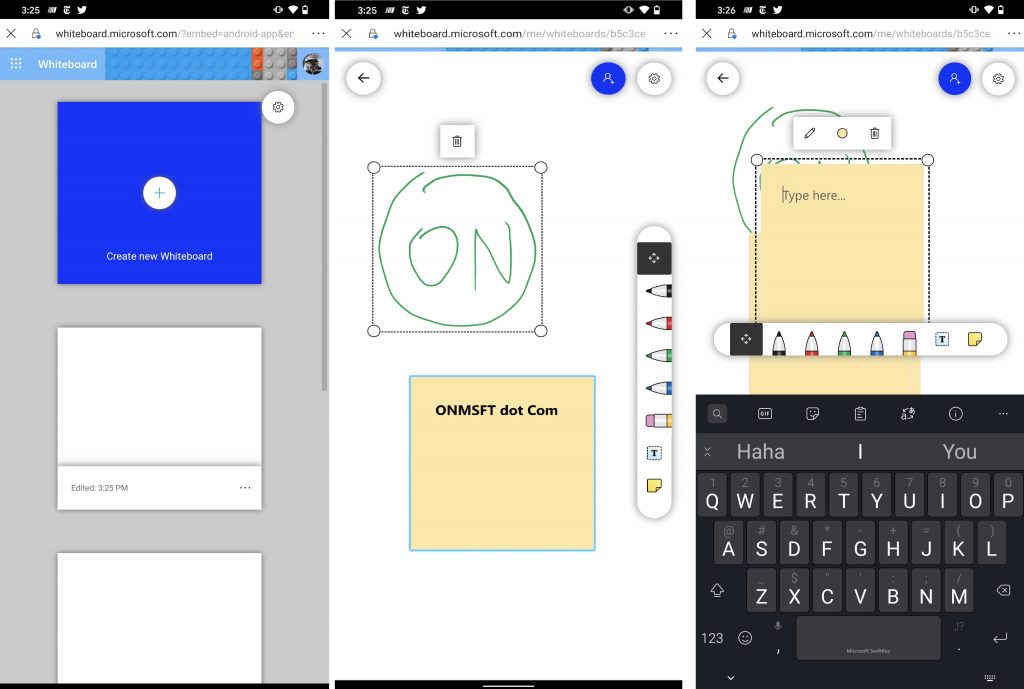 Whiteboard android app