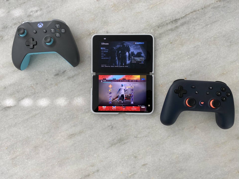 Microsoft's surface duo becomes the perfect showcase for both google stadia and project xcloud - onmsft. Com - september 17, 2020