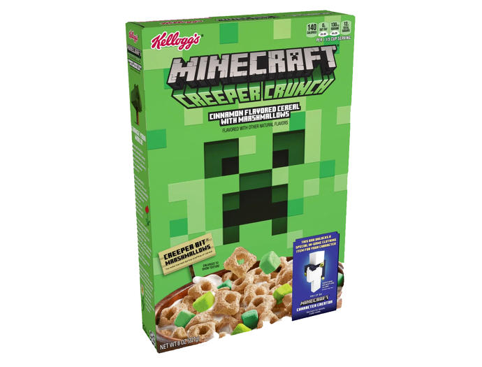 Kellogg's Minecraft Creeper Crunch breakfast cereal is coming to the US next month - OnMSFT.com - July 3, 2020