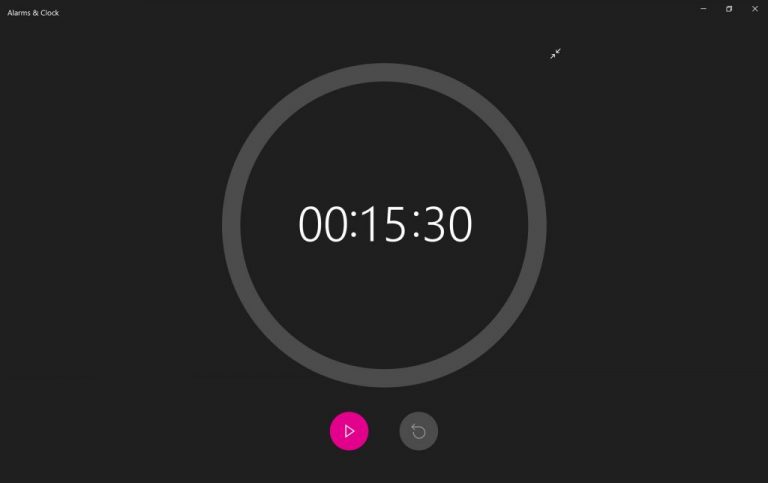 Windows 10’s Alarms & Clock app